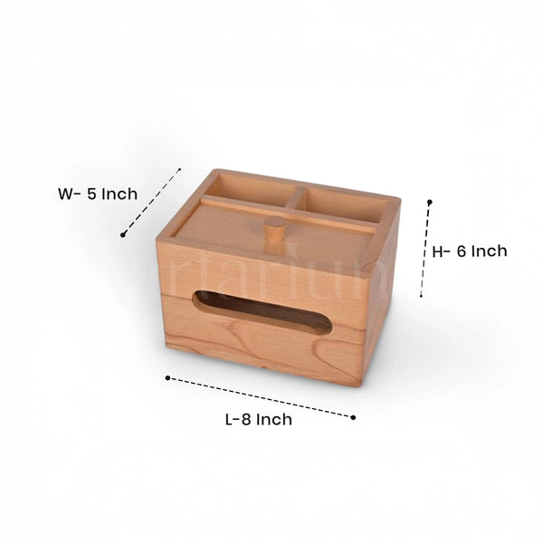 All-in-One Wooden Desk Organizer