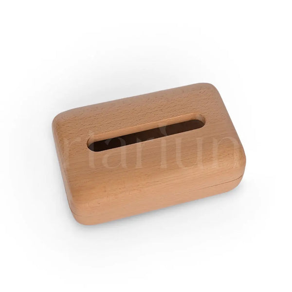 Steam Beech Wood Tissue Box