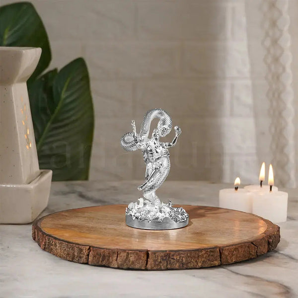 Mystical Shiva Silver Plated Idol
