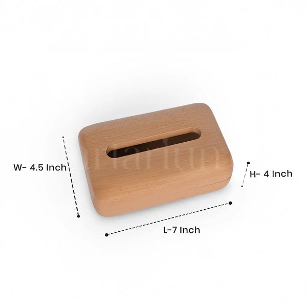 Steam Beech Wood Tissue Box