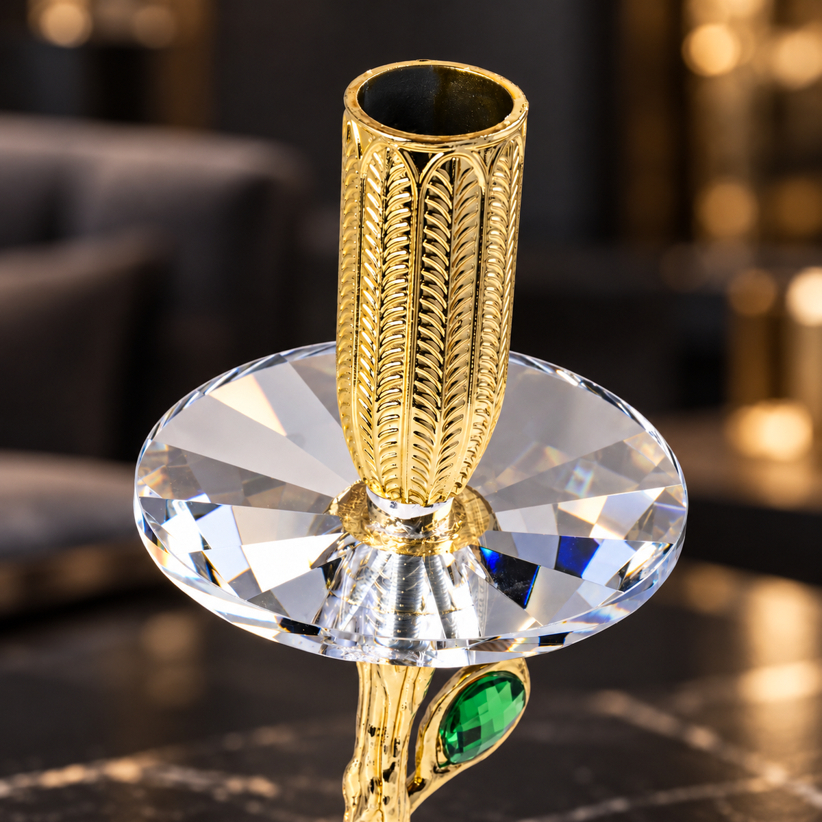 Royal Crystal Candle Holder 