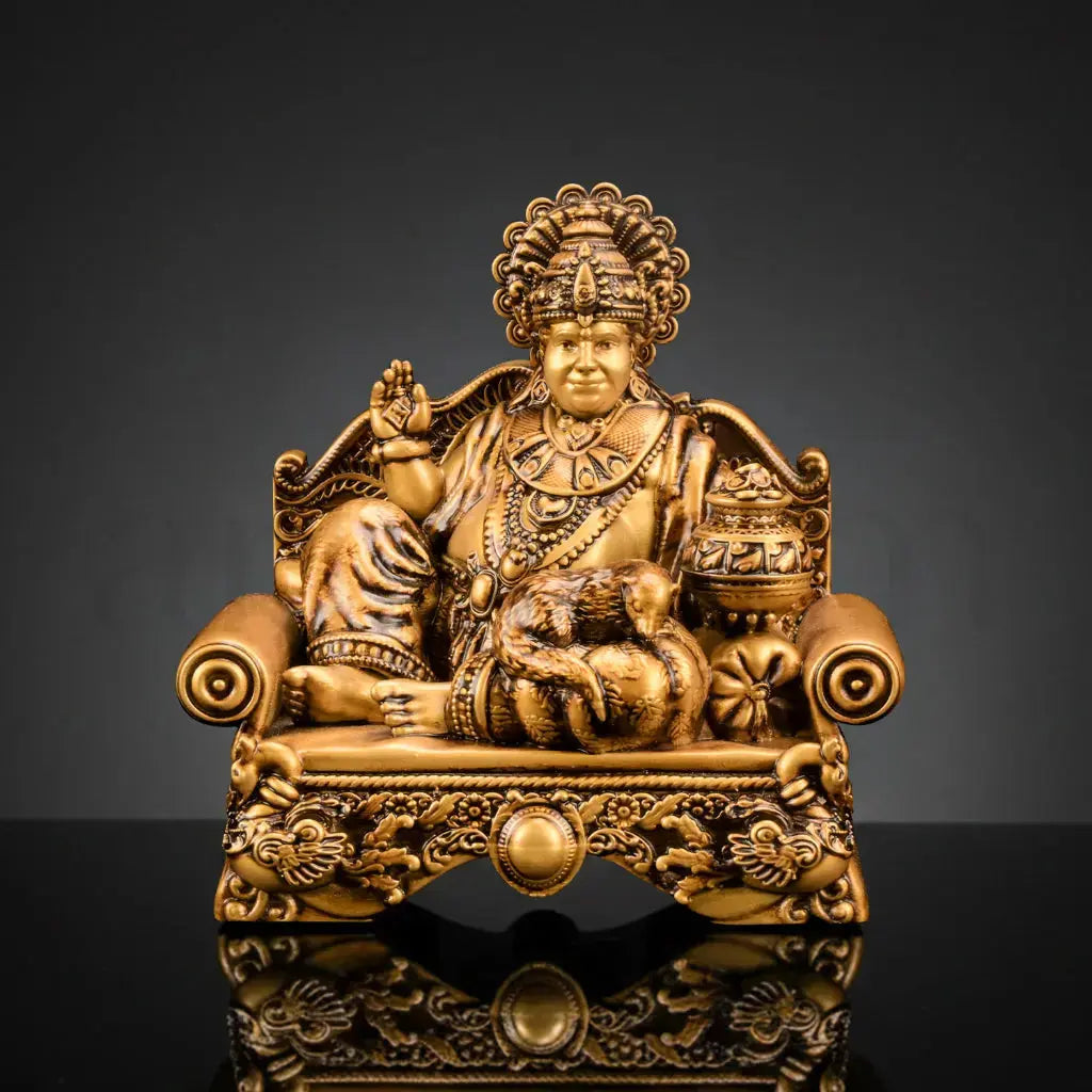 Lord Kuber Statue & Vidya Saraswati Set