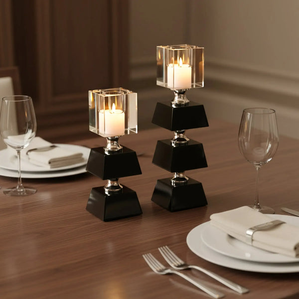Yin-and-Yang Candle Holders