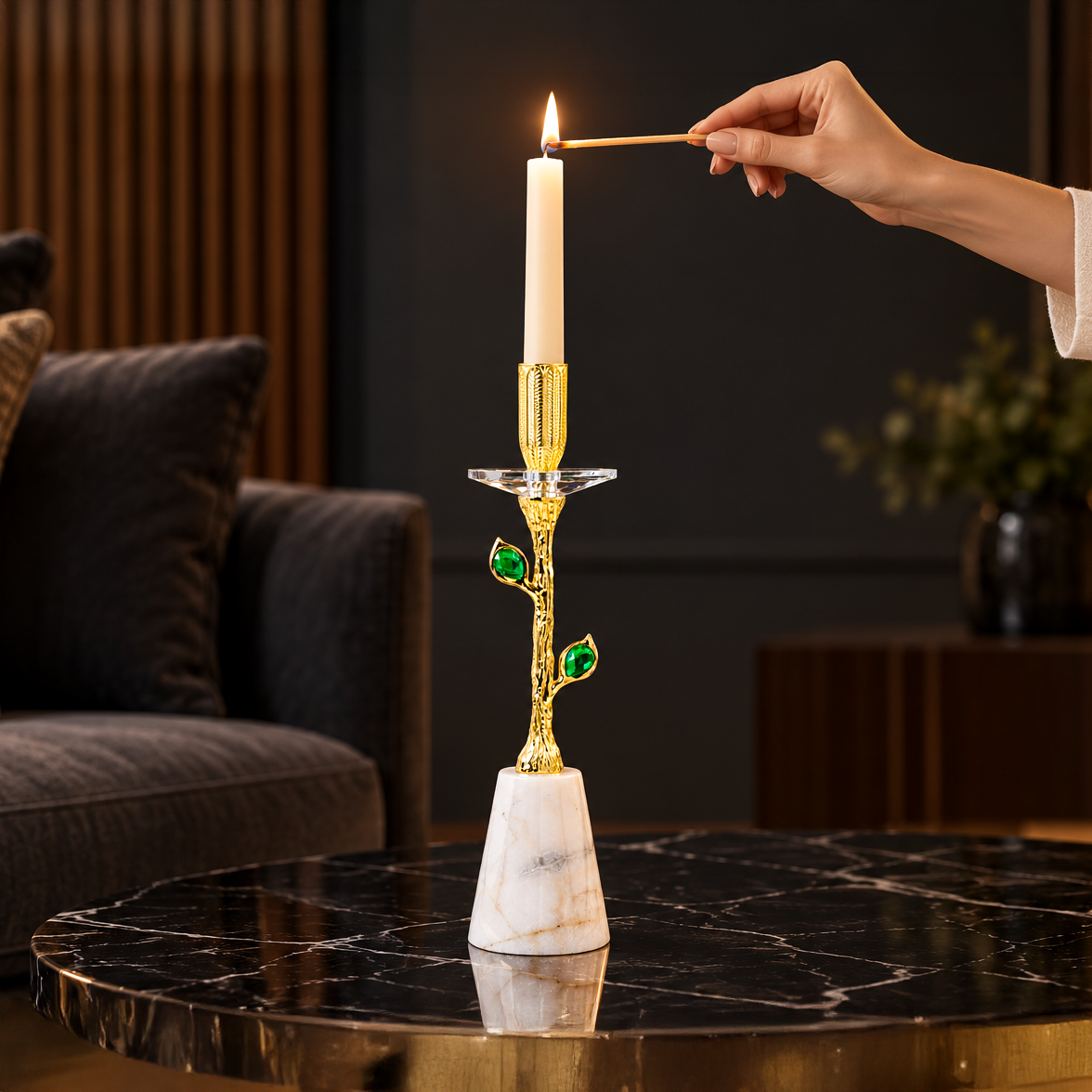 Royal Crystal Candle Holder 