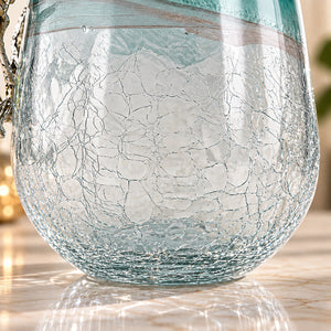 Zinc Alloy Biophilic Glass Flower Vase 