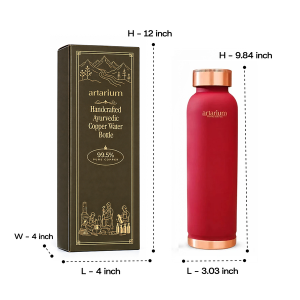 Copper Bottle 1-liter with Premium Packaging