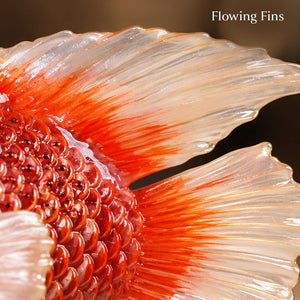 Saffron Crystal & Alloy Goldfish 