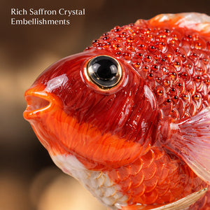 Saffron Crystal & Alloy Goldfish 