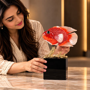 Saffron Crystal & Alloy Goldfish 