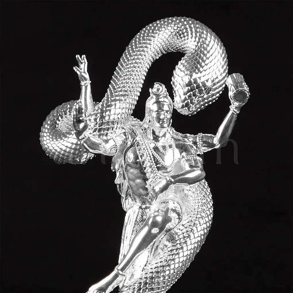 Mystical Shiva Silver Plated Idol