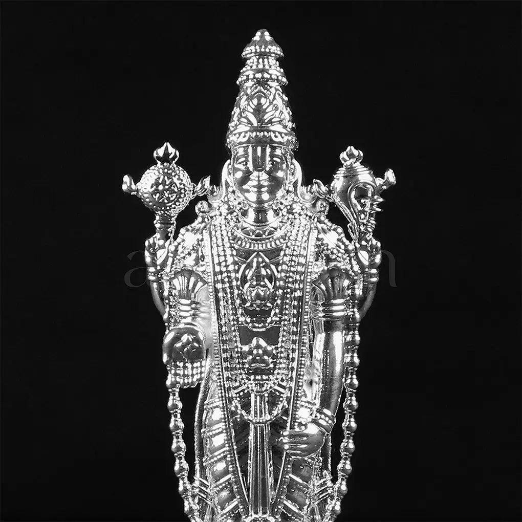 Venkateshwar Balaji Silver Plated Idol