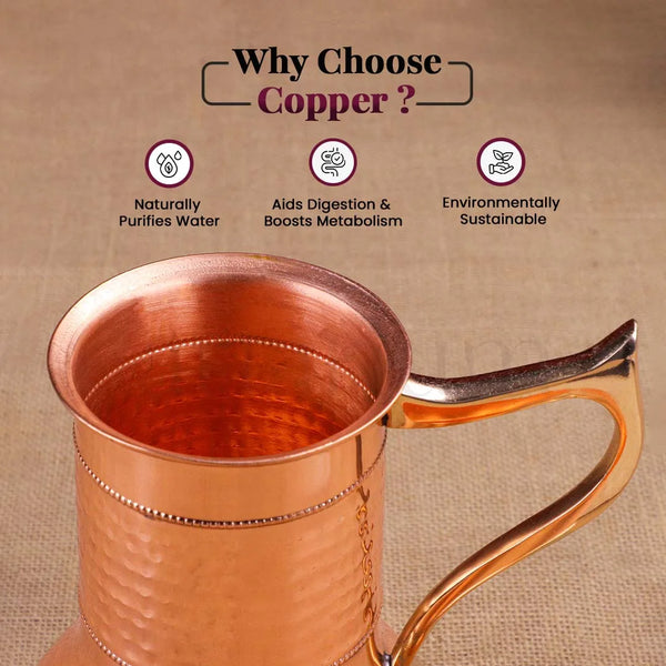 Copper Jar with Handle