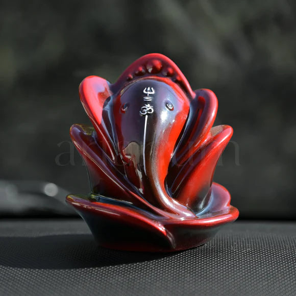 Rose Ganesha Car Dashboard