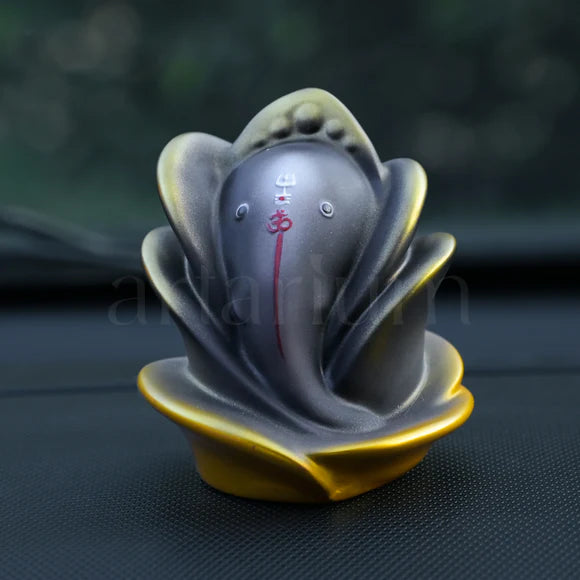 Rose Ganesha Car Dashboard