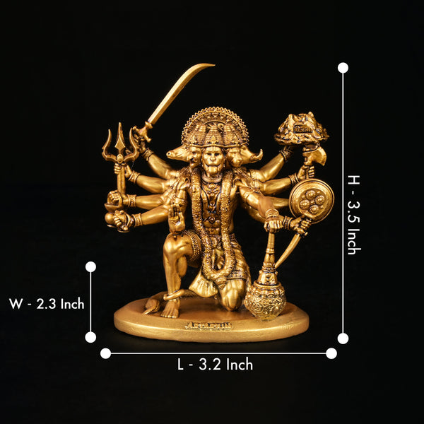 Sitting Panchmukhi Lord Hanuman Car Dashboard