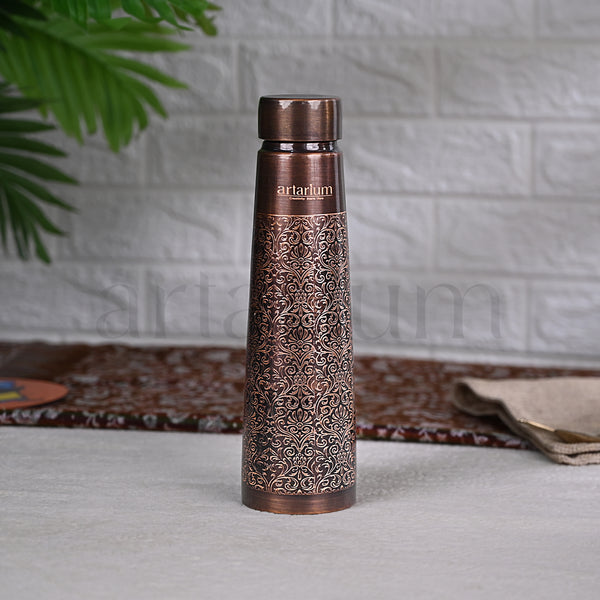 Antique Etching Copper Bottle With Gift Box