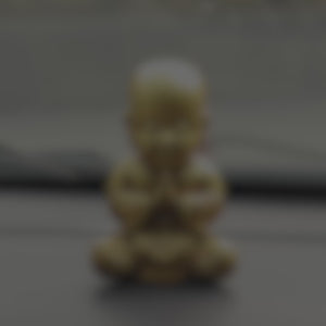 Meditating Baby Monk Car Dashboard