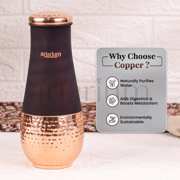 Tulip Copper Water Jar with Gift Box